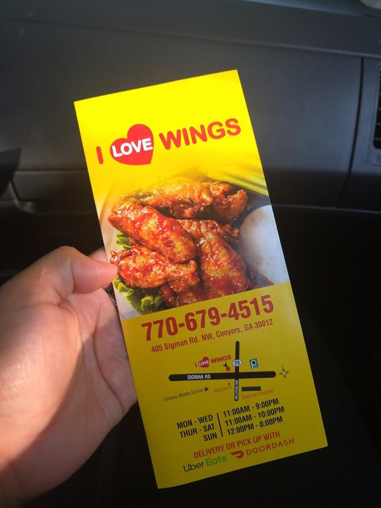 I Love Wings Conyers Menu image 2